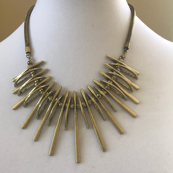 Gold Dimensional Necklace - Picture 5 of 7